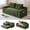 Green, variant on Memory Foam Cloud Sofa Bed 2-in-1 Couches No Assembly Corduroy Small Space Apartment Living Room,blue