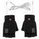 thumbnail image 1 of Minnieouse Guantes calefactables de manopla recargable eléctrica USB de invierno Calentador de dedo completo y medio guantes y mitones Negro, 1 of 6