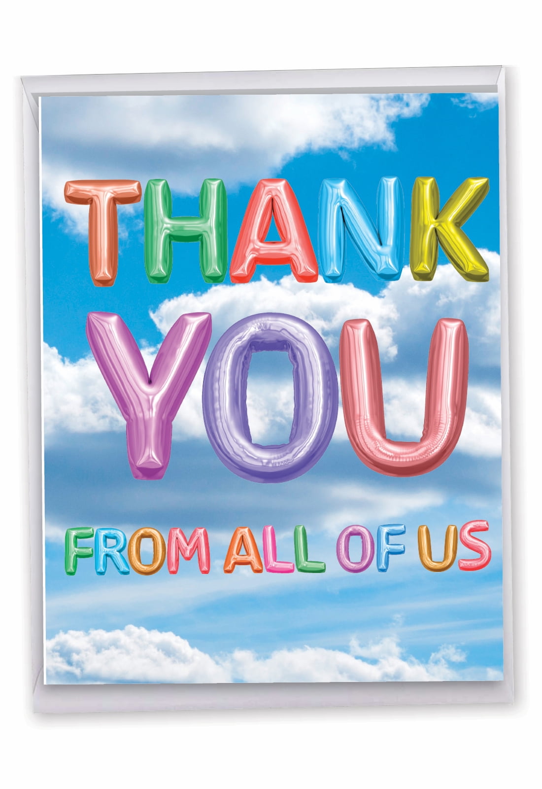 NobleWorks Jumbo Thank You Card - 8.5 X 11 Inch Giant Greeting Card With Envelope (1 Pack) 3 thumbnail image