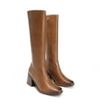 thumbnail image 6 of BURUDANI Women Chunky-Heel Square-Toe Knee-High Tall Boots Side-Zip Fashion Boots, 6 of 7