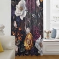 thumbnail image 6 of Seasonal Botanical Blooms Sheer Curtains 72 Inches Long, Vintage Floral Spring Light Filering Curtains, Breathable Simi Curtain Privacy Drapes for Living Room Bedroom Lightweight Window Treatment, 6 of 9