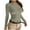 Army Green(womens tops), variant on Women's Basic Stretchy Crop Top Long Sleeve Round Neck Form Fitting Tee Shirt Slim Fit Wardrobe Essential Multiple Colors Versatile Casual Active Wear,Purple,Size L