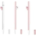 thumbnail image 1 of Compatible for Apple Pencil 2, Pen Cover- Shatter-Resistant Silicone Cute Soft Touch Pen Case Pencil Protective Shell Capacitive Stylus Sleeve Holder Protector(2pcs), 1 of 9