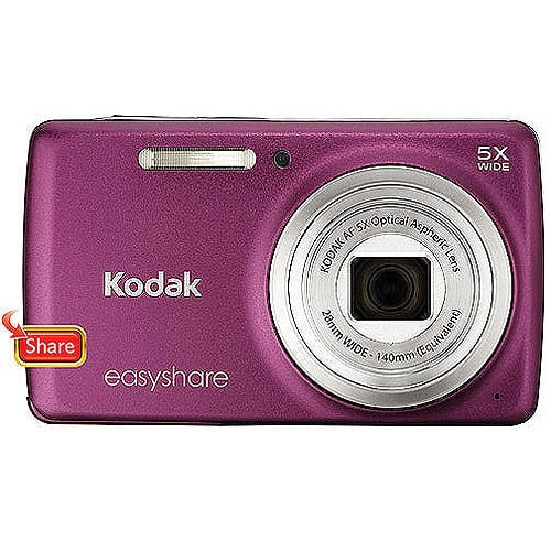 Kodak EasyShare M552 Dark Pink 14MP Digital Camera w/ 5x Optical Zoom