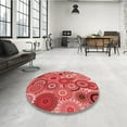 thumbnail image 4 of Ahgly Company Machine Washable Indoor Rectangle Transitional Red Area Rugs, 8' x 12', 4 of 7