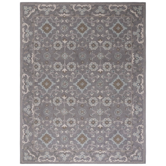 Safavieh Handmade Blossom Margarita Modern Floral Wool Rug 6' x 6' Square 6' Square Indoor,Handmade Living Room Square