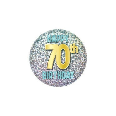 70th Birthday Button