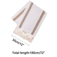 thumbnail image 4 of Apmemiss Clearance Table Runner 12 x 72 Inch Boho Linen Table Runners for Dining or Coffee Table Bohemian Runner for Rustic Wedding Table Decor Tassels Vintage Farmhouse Home Decoration for Kitchen, 4 of 7