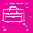 thumbnail image 5 of Everything Mary XXL 4 Wheel Collapsible Rolling Sewing Machine Storage Case, Purple Quilted, 5 of 11