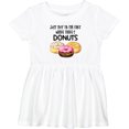 thumbnail image 3 of Inktastic Just Skip to the Part Where There's Donuts Girls Baby Dress, 3 of 5