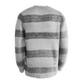 thumbnail image 3 of Gomelly Men Sweater Crew Neck Pullover Knitwear Jumper Tops Mens Regular Fit Winter Knitted Sweaters Long Sleeve Gray S, 3 of 6