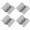 Silver, variant on Voiceine 8pcs Metal Hinges For Cabinet Doors 4-Hole Folding Hinges For Furniture Stainless Steel Door Hinges Piano Cabinet Hinges