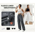 thumbnail image 2 of SWQZVT Womens Cargo Sweatpants Baggy Fleece High Waisted Joggers Sweat Pants Athletic Pants with Pockets, 2 of 8
