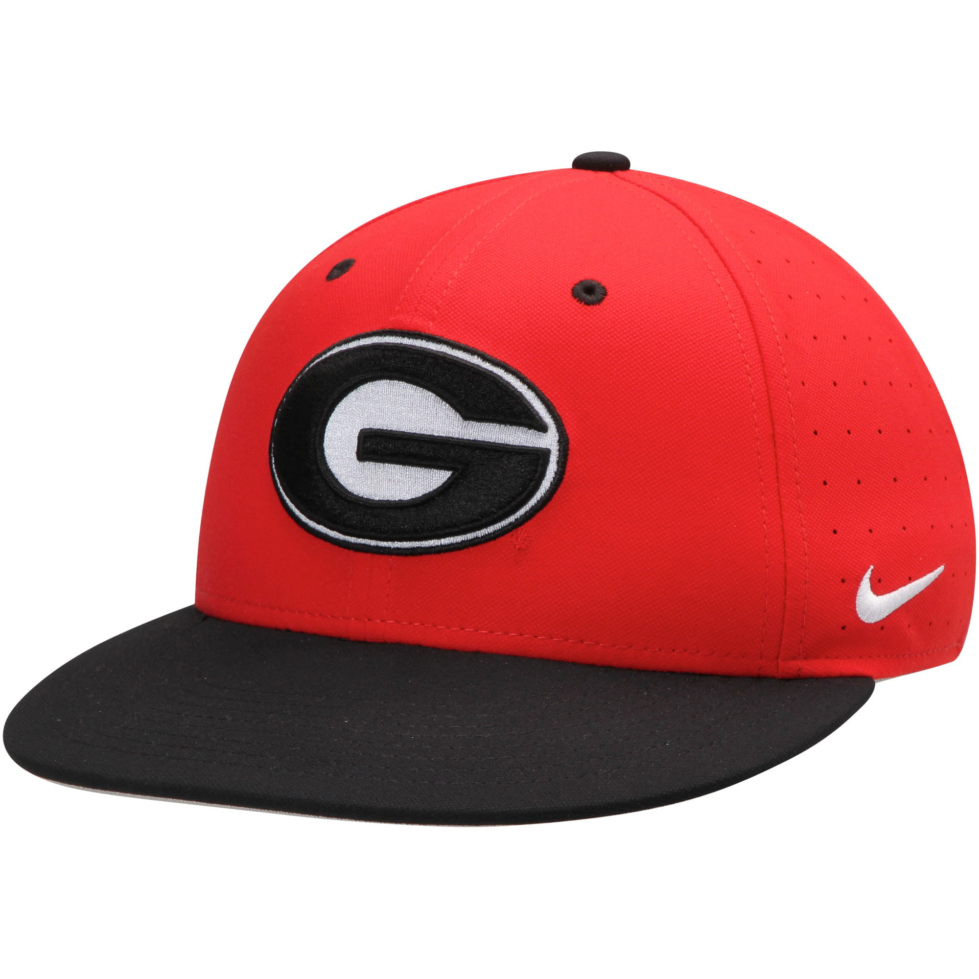 Authentic NCAA Georgia Bulldogs Baseball Cap Hat Adult Mesh Stretch Fit NEW/TAGS 