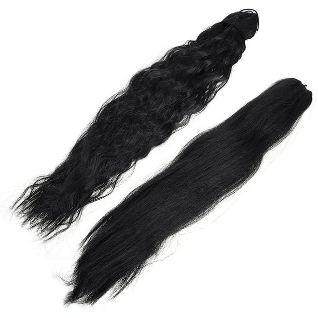 BESTYASH 2Ud Postizo Coleta Rizada De Material Premium Natural Para Estilo Y