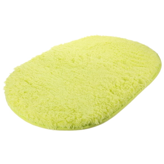UPGRATOR Green Non Slip Bathroom Mat Soft Comfortable Washable Floor Rug for Shower and Home Use