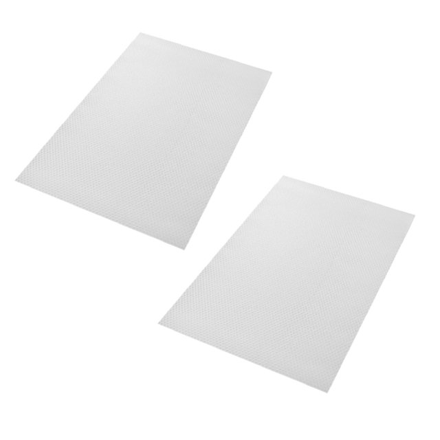 Oleegame 2PC Placemat Refrigerator Mat Multifunction Fridge Mats Refrigerator Liners Drawer Table Plac White