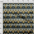 thumbnail image 2 of oneOone Cotton Cambric Fabric Diamond & Swirl Ikat Print Fabric By Yard 56 Inch Wide, 2 of 4