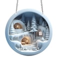thumbnail image 3 of Lunxisen 2 Pcs Christmas Tree Nativity Scene with Figurines, Christmas Holy Family Nativity Scene for Xmas Decor Gift, Tabletop Decorative Christmas Ornaments, 3 of 6