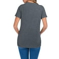 thumbnail image 4 of EGNMCR Blouses & Chemises à Manches Courtes Col Rond Été Col Rond T-shirt Imprimé Lettre Grande Taille Blouse pour Femmes Enceintes, 4 of 4