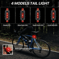 thumbnail image 4 of UUGEE Bicycle Bike Lights Front and Back for Night Riding Rechargeable Bike Accessories Headlight Tail Light for Adult, 4 of 7
