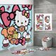 thumbnail image 1 of Fabricantes de fuentes de comercio electrónico transfronterizo Impresión digital 3D Cortina de ducha de baño de poliéster impermeable Hello Kitty Serie 3 fabricantes directos, 1 of 5