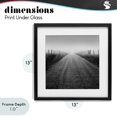 thumbnail image 4 of Stupell Industries Traditional Country Road in Morning Mist Black Framed Print Under Glass, 13 x 13, by Chip Forelli, 4 of 8