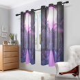 thumbnail image 2 of Yayeee Window Curtains Light Filtering 63"x52" Grommet Panel Pair Home Living Room Decor, Pink Road, 2 of 7