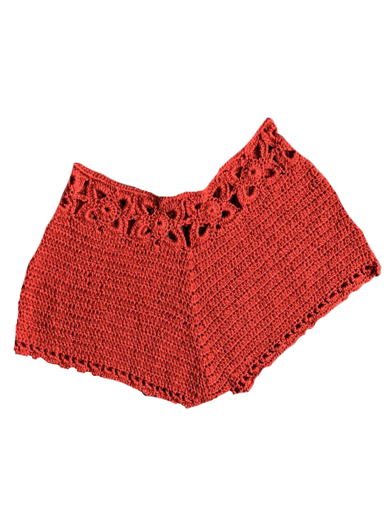 Canis Womens Summer Mini Knit Ladies Casual Shorts Holiday Beach Short Pants Trousers