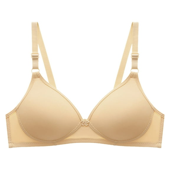 CAICJ98 Womens Lingerie Womens Underwire Bra Lace Floral Bra Unlined Unpadded Plus Size Full Coverage Bra 36,Beige