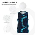 thumbnail image 6 of Easygdp Blue Marble And Gold Men's Mesh Basketball Jersey Quick Drying Sleeveless Shirts Fitted Muscle Tank Tops Sport Round Neck T-Shirt - Small, 6 of 9