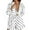 White, variant on Wlynlyn Plus Size 2 Piece Outfits for Women Oversized Long Sleeve Shirts High Waist Drawstring Shorts Striped Tracksuits Set