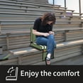 thumbnail image 7 of Nalone Stadium Seats for Bleachers with Back Support, Bleacher Seats with Backs and Extra Thick Padded Cushion, Includes Shoulder Straps Carry Handle, and Cup Holder Side Pockets (Green), 7 of 7