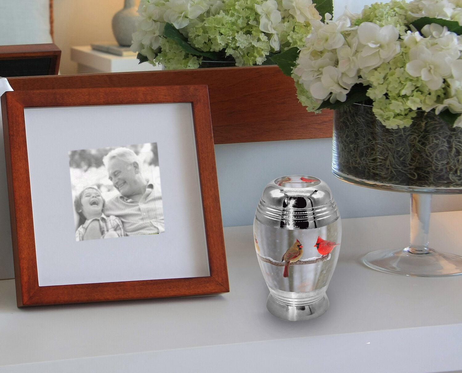 Cozy Cardinals Urns for Cremation Ashes Large Urn XL or Small Keepsake Urns for Human Ashes & Urns for Human Ashes for Home or Burial Small Urns for Human Ashes Keepsake Set of 4