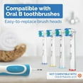 Milos Electric Toothbrush Heads DHF10 for Adults Aged 16+, Pack of 16