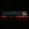 thumbnail image 4 of docooler Wired Gaming Keyboard 87 Keys Mixed Light Mechanical Keyboard with Mechanical Blue Switch Suspension Button White+Blue, 4 of 8