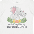 thumbnail image 4 of Inktastic I'll Never Forget That My Great Grandma Loves Me Elephants Boys or Girls Toddler T-Shirt, 4 of 5