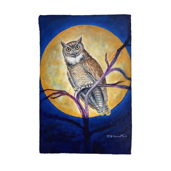 Betsy Drake Interiors Owl in Moon Kitchen Towel