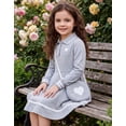 thumbnail image 5 of Aideaone Toddler Girls Long Sleeve Polo Dress with Matching Heart Crossbody Bag 2T-7T, 5 of 7