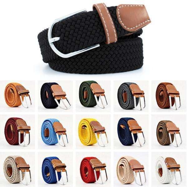 Belt canvas fabric - W26-W36 - Choose color - Relax belt - Elastic Blu