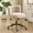 Beige, variant on Ktaxon Vanity Makeup Chair for Women, Adjustable Desk Chair with Long Pile Fabric, Swivel Casters and Metal Base, Pink