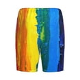 thumbnail image 2 of Lsque Rainbow Colored Mens Sleep Pajama Shorts,Short Pajama Pants, Cotton Ultra-Soft Knit-Medium, 2 of 9