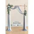 thumbnail image 2 of Set de flores artificiales en forma de arco para boda, color azul polvoriento de Ling's Moment, 2 of 8