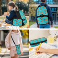 thumbnail image 3 of Yspwyqan Capybara Lemon Backpack Set With Lunch Box Pencil Case Boys, 4Pcs Lightweight Double Zipper Kids Backpack Set Fits 14" Laptop for School Travel Hiking, 3 of 7