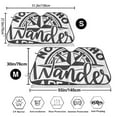 thumbnail image 3 of Picia Not All Who Wander Are Lost2 Curved Windshield Sunshade Accordion Folding Style Auto Shade for Car Truck SUV Van Blocks UV Ray Sun Visor Protector -, 3 of 7
