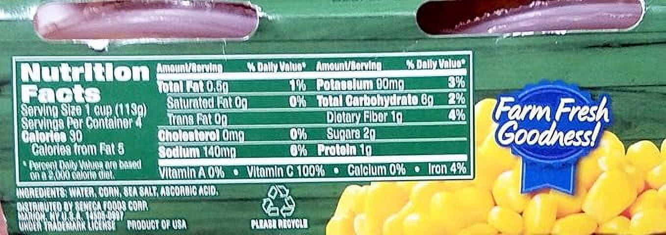 Libby's Diced Carrots, Cut Green Beans, Whole Kernel Sweet Corn, Sweet Peas - Variety Pack of 4 Microwavable Individual Cups (16 Servings Total) - Bundle