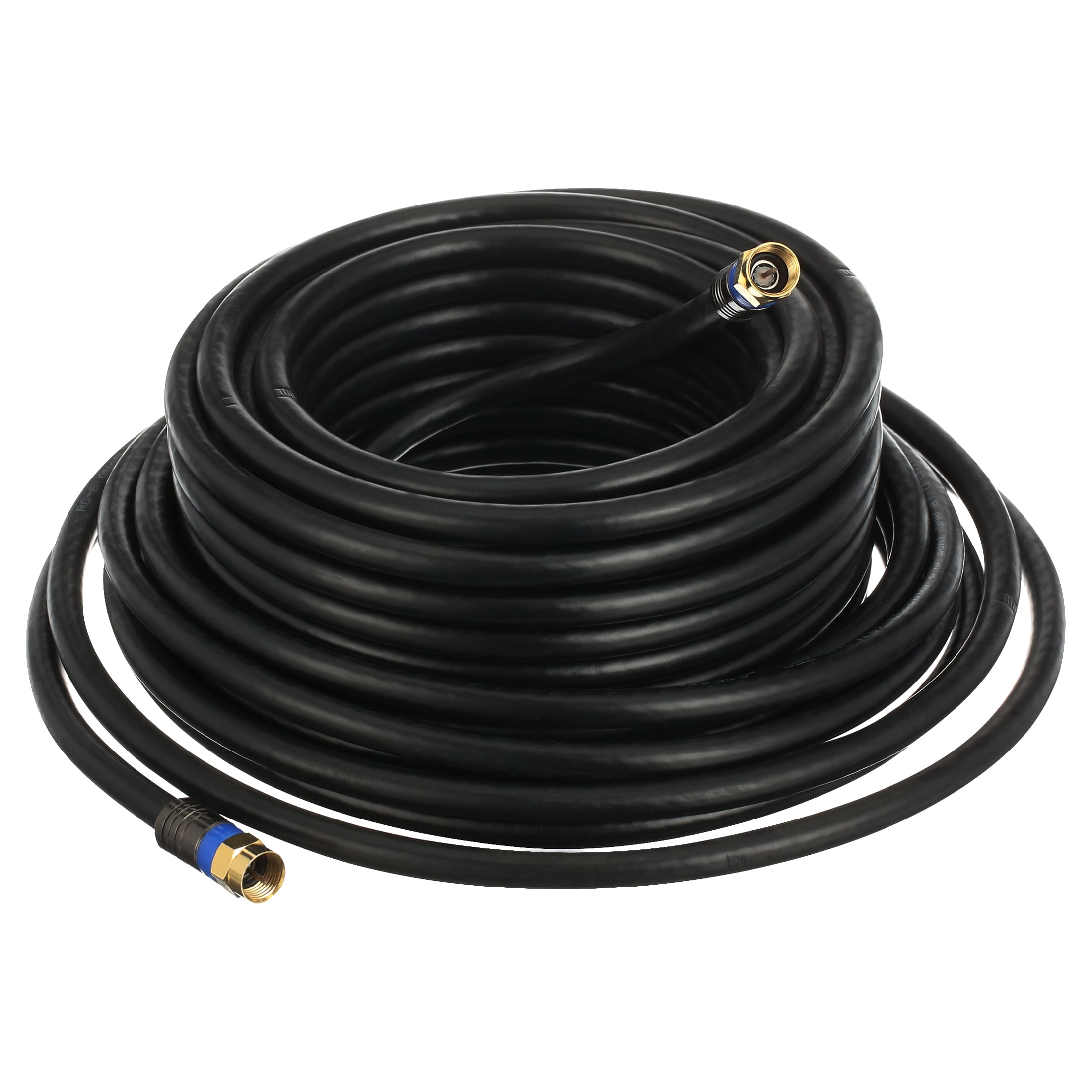 Blackweb Quad-Shield Coax Cable, 50'