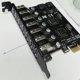 thumbnail image 4 of Adaptador de tarjeta de expansión PCI-E 3X USB 3.0, concentrador de 7 puertos, controlador externo, extensor PCI-E, tarjeta PCI Express, 4 of 6
