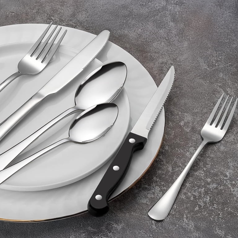 AMBLER 49-Piece Silverware Set with Drawer Organizer photo 3