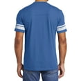 thumbnail image 2 of Mafoose Men's Game Tee with Stripes Printed Sleeves Heathered True Royal/ White Large, 2 of 4